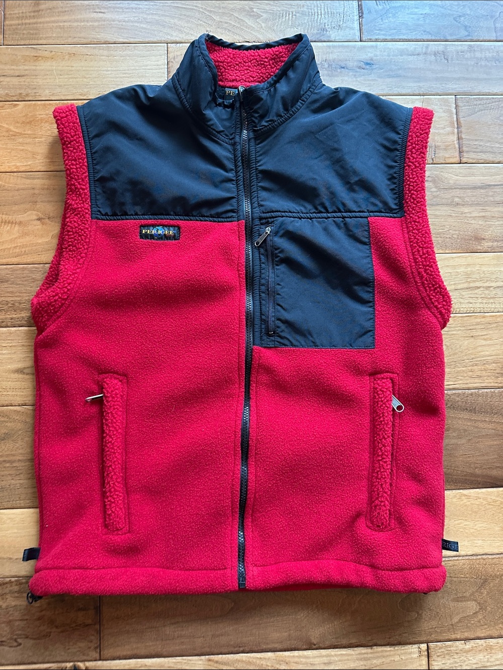 Vtg Perigree fleece vest Sz medium